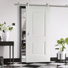 Saturn Tubular Stainless Steel Sliding Track & Arnhem 2 Panel Door - Primed