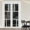 Urban Ultimate® Room Divider Arran 5 Pane Door DD6432T - Tinted Glass with Matching Side - Colour & Size Options