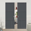Handmade Eco-Urban® Arran 5 Panel Double Absolute Evokit Pocket Door DD6432 - Colour & Size Options