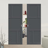 Handmade Eco-Urban® Arran 5 Panel Double Absolute Evokit Pocket Door DD6432 - Colour & Size Options