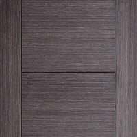 Bespoke Vancouver Ash Grey Double Frameless Pocket Door Detail - Prefinished