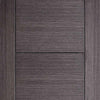 Bespoke Vancouver Ash Grey Single Frameless Pocket Door Detail - Prefinished