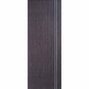 Bespoke Ash Grey Zanzibar Double Frameless Pocket Door Detail - Prefinished