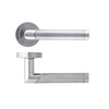 Augustus Premium Bathroom Door Handle Pack - Satin Chrome/Polished Chrome