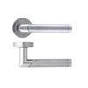 Augustus Bathroom Door Handle Pack - Satin Chrome/Polished Chrome