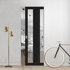 Handmade Eco-Urban® Avenue 2 Pane 1 Panel Single Absolute Evokit Pocket Door DD6410G Clear Glass - Colour & Size Options