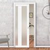 Handmade Eco-Urban Avenue 2 Pane 1 Panel Single Evokit Pocket Door DD6410SG Frosted Glass - Colour & Size Options