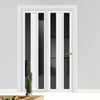 Urban Ultimate® Room Divider Avenue 2 Pane 1 Panel Door DD6410T - Tinted Glass with Matching Side - Colour & Size Options