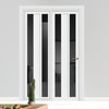 Urban Ultimate® Room Divider Avenue 2 Pane 1 Panel Door DD6410T - Tinted Glass with Full Glass Side - Colour & Size Options