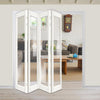 Four Folding Door & Frame Kit - Eco-Urban® Baltimore 1 Pane DD6201C 4+0 - Clear Glass - Colour & Size Options