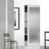 Handmade Eco-Urban® Baltimore 1 Pane Single Absolute Evokit Pocket Door DD6301SG - Frosted Glass - Colour & Size Options