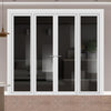 Urban Ultimate® Room Divider Baltimore 1 Pane Door Pair DD6301T - Tinted Glass with Matching Sides - Colour & Size Options