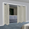 Seven Folding Door & Frame Kit - Eco-Urban® Baltimore 1 Panel DD6201P 4+3 - Colour & Size Options