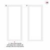 Urban Ultimate® Room Divider Baltimore 1 Pane Door Pair DD6301T - Tinted Glass with Full Glass Side - Colour & Size Options