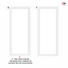 Urban Ultimate® Room Divider Baltimore 1 Pane Door DD6301T - Tinted Glass with Full Glass Side - Colour & Size Options