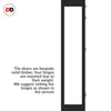 Three Folding Door & Frame Kit - Eco-Urban® Baltimore 1 Pane DD6201C 3+0 - Clear Glass - Colour & Size Options