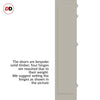 Six Folding Door & Frame Kit - Eco-Urban® Baltimore 1 Panel DD6201P 3+3 - Colour & Size Options