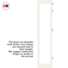 Four Folding Door & Frame Kit - Eco-Urban® Baltimore 1 Pane DD6201C 4+0 - Clear Glass - Colour & Size Options