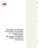 Four Folding Door & Frame Kit - Eco-Urban® Baltimore 1 Panel DD6201P 2+2 - Colour & Size Options