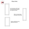 Bespoke Handmade Eco-Urban® Baltimore 1 Panel Double Absolute Evokit Pocket Door DD6301 - Colour Options