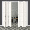 Six Folding Door & Frame Kit - Eco-Urban® Bedford 5 Panel DD6205P 3+3 - Colour & Size Options