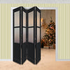 Four Folding Door & Frame Kit - Eco-Urban® Berkley 2 Pane 1 Panel DD6206F 4+0 - Frosted Glass - Colour & Size Options