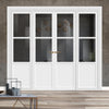 Urban Ultimate® Room Divider Berkley 2 Pane 1 Panel Door Pair DD6309T - Tinted Glass with Matching Sides - Colour & Size Options