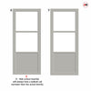 Urban Ultimate® Room Divider Berkley 2 Pane 1 Panel Door DD6309F - Frosted Glass with Matching Side - Colour & Size Options