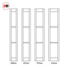 Four Folding Door & Frame Kit - Eco-Urban® Berkley 2 Pane 1 Panel DD6206C 3+1 - Clear Glass - Colour & Size Options