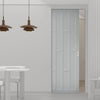 Bespoke Handmade Eco-Urban® Caledonia 10 Panel Single Absolute Evokit Pocket Door DD6433 - Colour Options