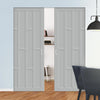 Bespoke Handmade Eco-Urban® Caledonia 10 Panel Double Absolute Evokit Pocket Door DD6433 - Colour Options