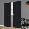 Bespoke Handmade Eco-Urban® Isla 6 Panel Double Absolute Evokit Pocket Door DD6429 - Colour Options