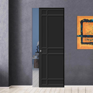 Image: Bespoke Handmade Eco-Urban® Leith 9 Panel Single Absolute Evokit Pocket Door DD6316 - Colour Options