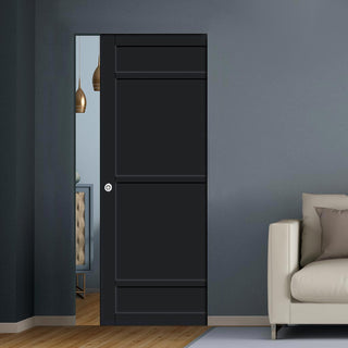 Image: Bespoke Handmade Eco-Urban® Malvan 4 Panel Single Absolute Evokit Pocket Door DD6414 - Colour Options