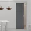Bespoke Handmade Eco-Urban® Manchester 3 Panel Single Absolute Evokit Pocket Door DD6305 - Colour Options