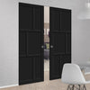 Bespoke Handmade Eco-Urban® Milan 6 Panel Double Absolute Evokit Pocket Door DD6422 - Colour Options