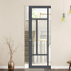 Bespoke Handmade Eco-Urban® Morningside 5 Pane Single Absolute Evokit Pocket Door DD6437G Clear Glass - Colour Options