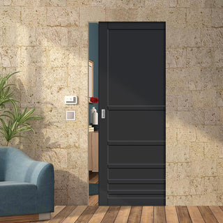 Image: Bespoke Handmade Eco-Urban® Stockholm 7 Panel Single Absolute Evokit Pocket Door DD6407 - Colour Options