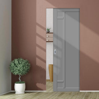 Image: Bespoke Handmade Eco-Urban® Suburban 4 Panel Single Absolute Evokit Pocket Door DD6411 - Colour Options