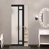 Bespoke Handmade Eco-Urban Suburban 4 Pane Single Absolute Evokit Pocket Door DD6411SG Frosted Glass - Colour Options