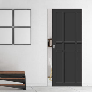 Image: Bespoke Handmade Eco-Urban® Tromso 9 Panel Single Absolute Evokit Pocket Door DD6402 - Colour Options