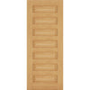 Bespoke Biarritz Oak Panel Fire Internal Door - 1/2 Hour Fire Rated - Prefinished