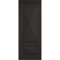 Knightsbridge 2 Panel Black Primed Door Pair - Raised Mouldings