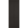Single Sliding Door & Wall Track - Liberty 4 Panel Door - Black Primed