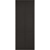 Top Mounted Black Sliding Track & Door - Liberty 4 Panel Black Painted Door - Prefinished