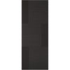 Single Sliding Door & Track - Seis Charcoal Black Flush Door - Prefinished