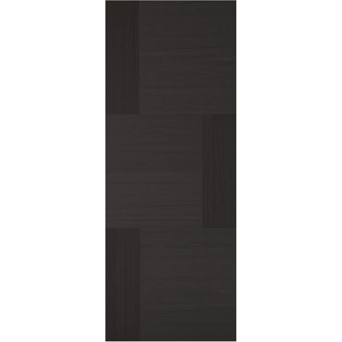 Bespoke Seis Charcoal Black Flush Single Frameless Pocket Door - Prefinished