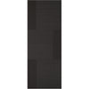 Single Sliding Door & Wall Track - Seis Charcoal Black Flush Door - Prefinished