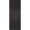 Top Mounted Black Sliding Track & Door - Tres Charcoal Black Flush Door - Prefinished