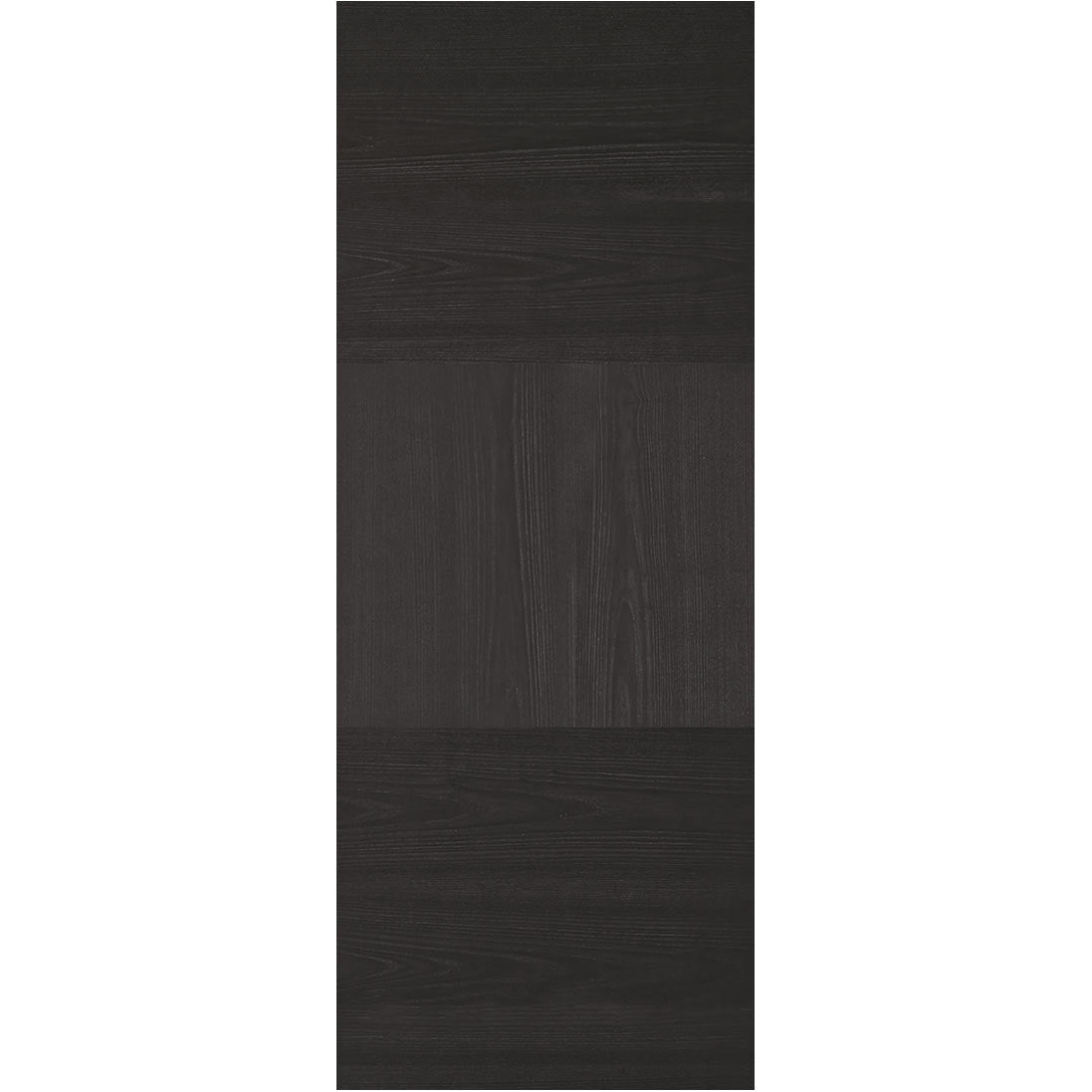 Tres Charcoal Black Flush Evokit Pocket Fire Door - 30 Minute Fire Rated - Prefinished